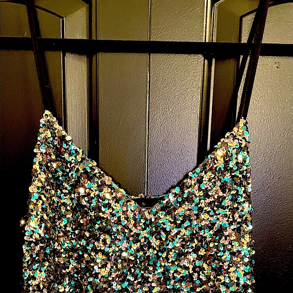 Mini Dress; Size M; Never worn/Tag attached! Multicolor/Sequin | Brand: VICI